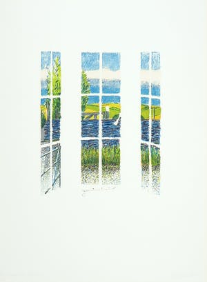 Els van Strien - Zeefdruk, Cornwall St. Veer kopen? Bied vanaf 1!