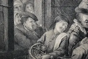 Frederik Hendrik Weissenbruch - Jan Steen: Keisnijding - 19e eeuwse litho kopen? Bied vanaf 40!