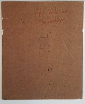 Ans Woldringh - Groot Surealistisch landschap van Ans Woldringh (1926-2006) kopen? Bied vanaf 70!