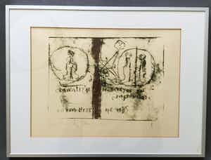 Anton Heyboer - Het systeem met de onschuld en figuren. verkocht voor € 165!