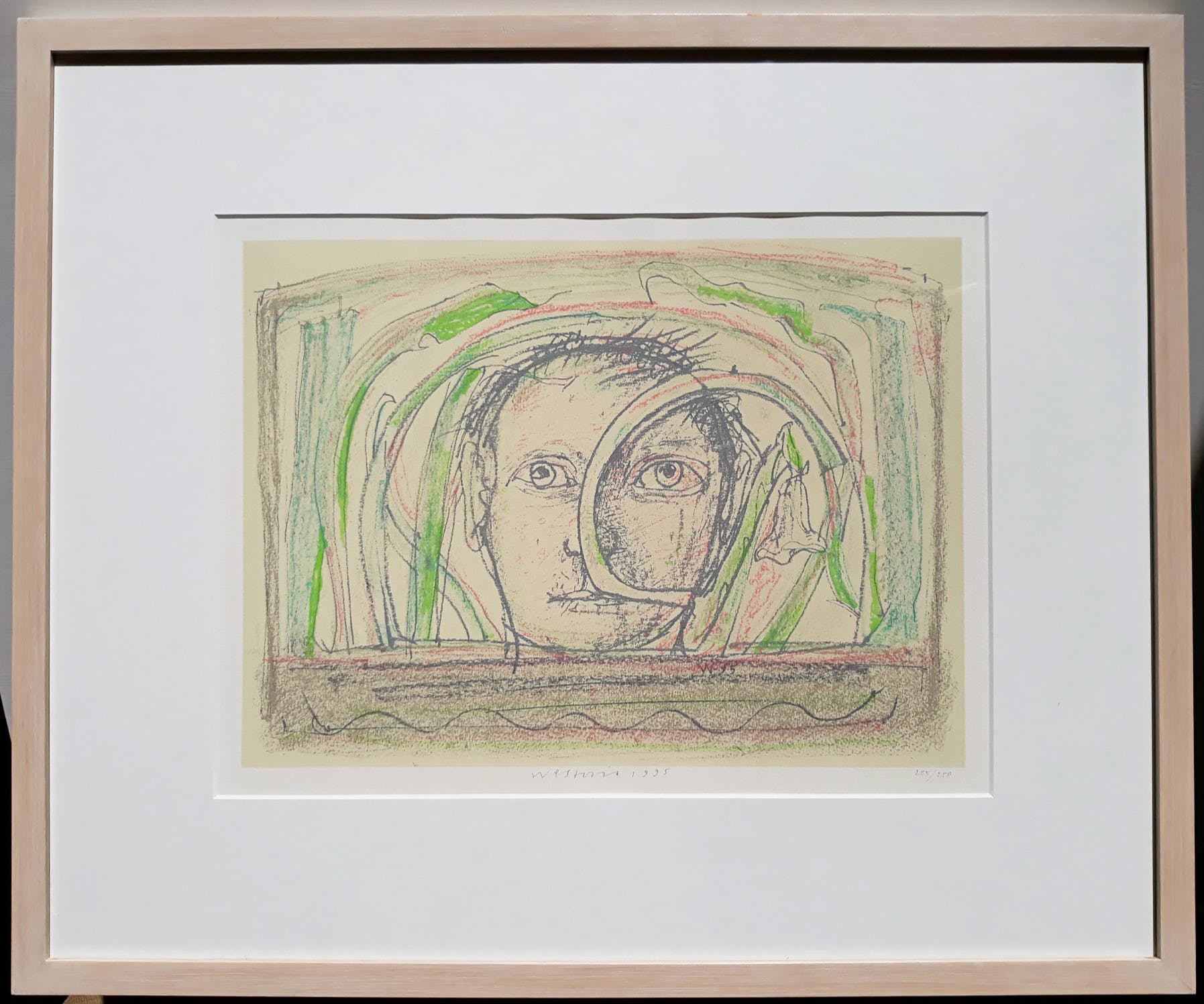 Co Westerik - Man tussen grassen, zeefdruk (mooi ingelijst) kopen? Bied vanaf 250!