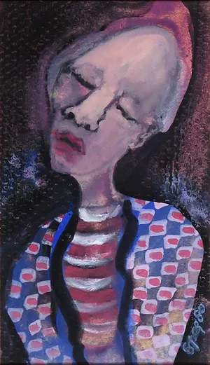 Henk Sparreboom - Gouache, Figuur met ogen dicht kopen? Bied vanaf 1!