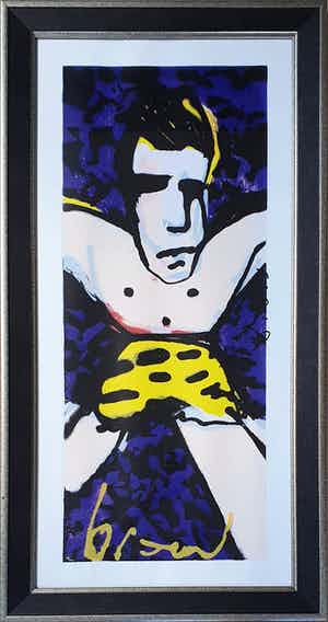 Herman Brood - 'Tarzan' - Nieuw ingelijst (Groot) verkocht voor € 530!
