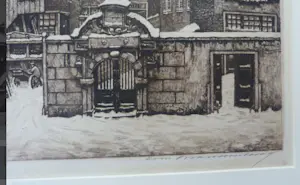 Cornelis Brandenburg - Zuiderkerk met poortje in de sneeuw (Amsterdam) kopen? Bied vanaf 95!