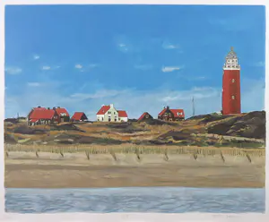 Valentin Bakardjiev - Zeefdruk, Texel - Ingelijst kopen? Bied vanaf 40!