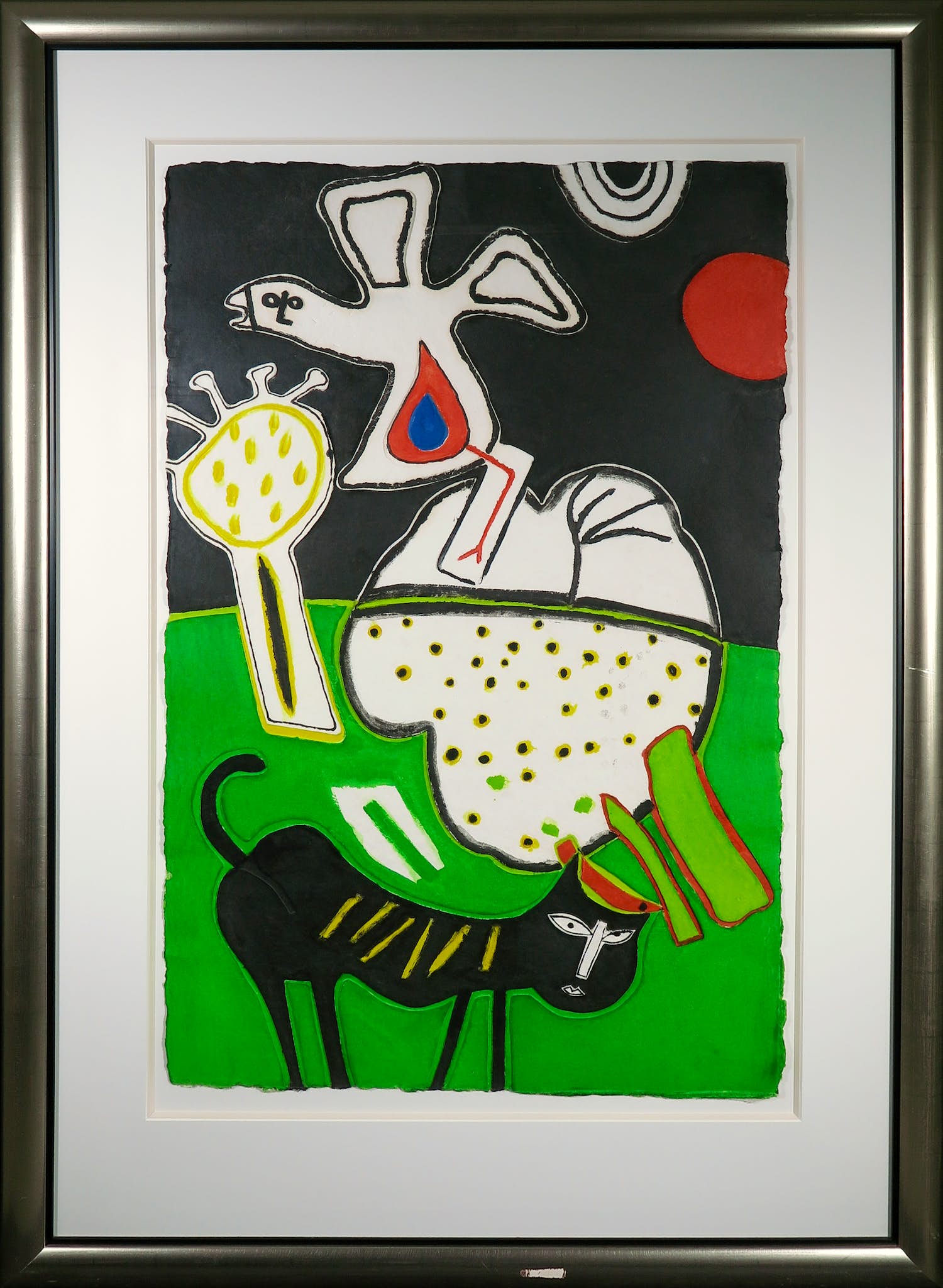 Corneille - Aquagravure op handgeschept papier, L'animal familier - Ingelijst (Zeer groot) kopen? Bied vanaf 600!