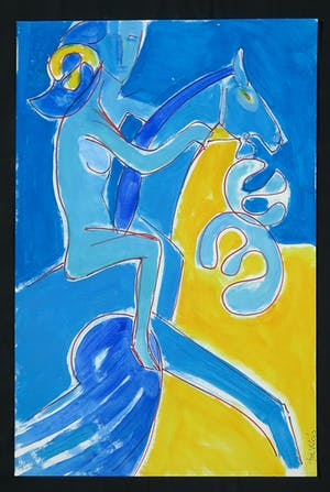 Joe Wols - Acryl op papier, Zonder titel kopen? Bied vanaf 1!