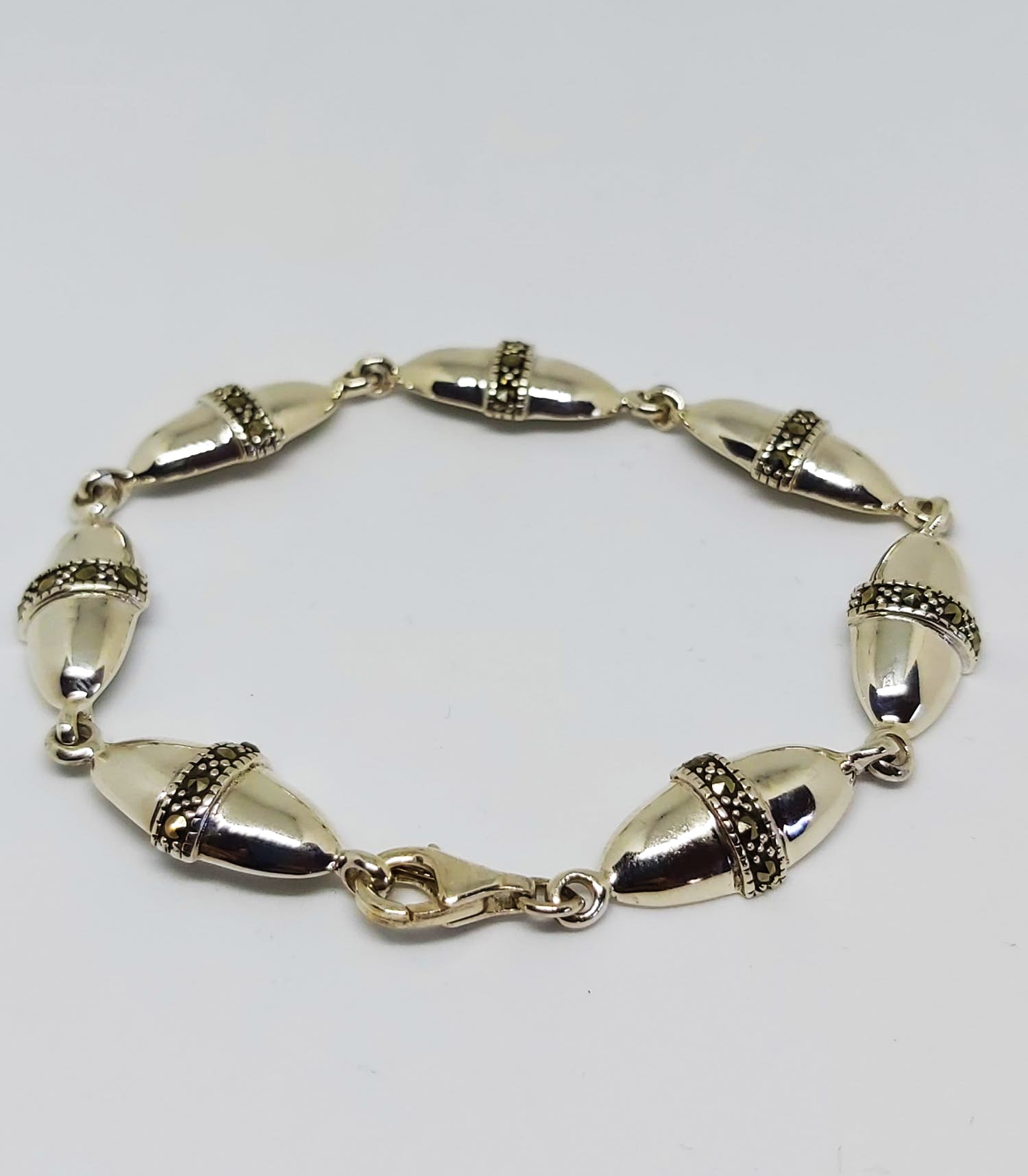 Zilveren armband (925) 17,5 cm lang verkocht voor € 1!