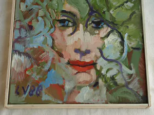 Louis Vorkink - Ingelijst , olieverf op doek , Mevr S. – 1988 kopen? Bied vanaf 100!