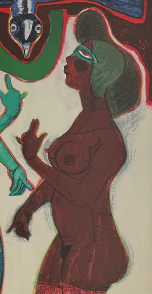 Corneille - handgesigeerde kleurenlitho | 'Sous le charme de l'oiseau' | 1982 (INGELIJST) kopen? Bied vanaf 550!