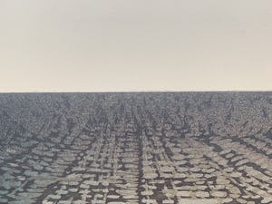 Willem de Vries - Houtsnede - 'Panorama VI' - 1986 kopen? Bied vanaf 50!