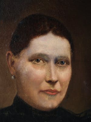 Niet of onleesbaar gesigneerd - Olieverf op doek, “Portret vrouw” – gesigneerd – oud – 65 x 54 cm. kopen? Bied vanaf 1!