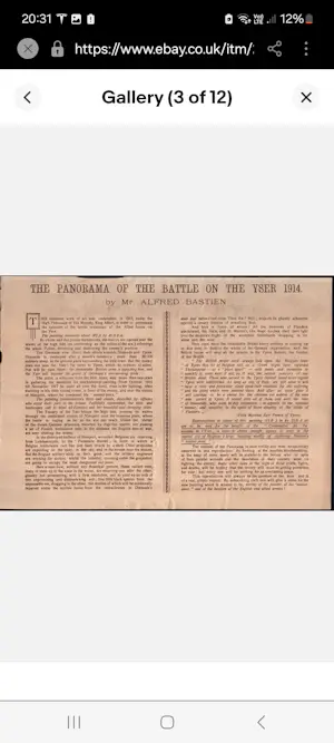 Alfred Bastien - Panorama de l yser kopen? Bied vanaf 450!