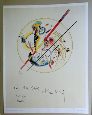 Wassily Kandinsky - Aus dem Gästebuch Galston 1922 - Offset lithografie - Bauhaus-Archiv Berlin kaufen? Bieten Sie von 85!