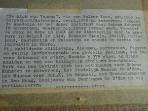 Walter Vaes - Ets - De klok van Veurne kopen? Bied vanaf 45!