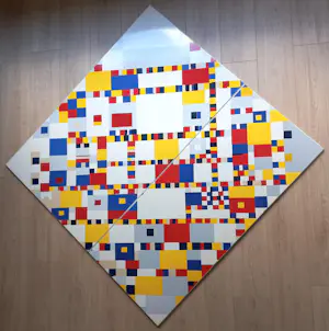 Piet Mondriaan - Victory Boogie Woogie, emaille op metaal (unica, zeer groot) kopen? Bied vanaf 1000!