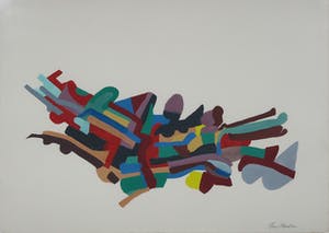 Henri Plaat - Gouache, Zonder titel - Ingelijst (Groot) kopen? Bied vanaf 120!