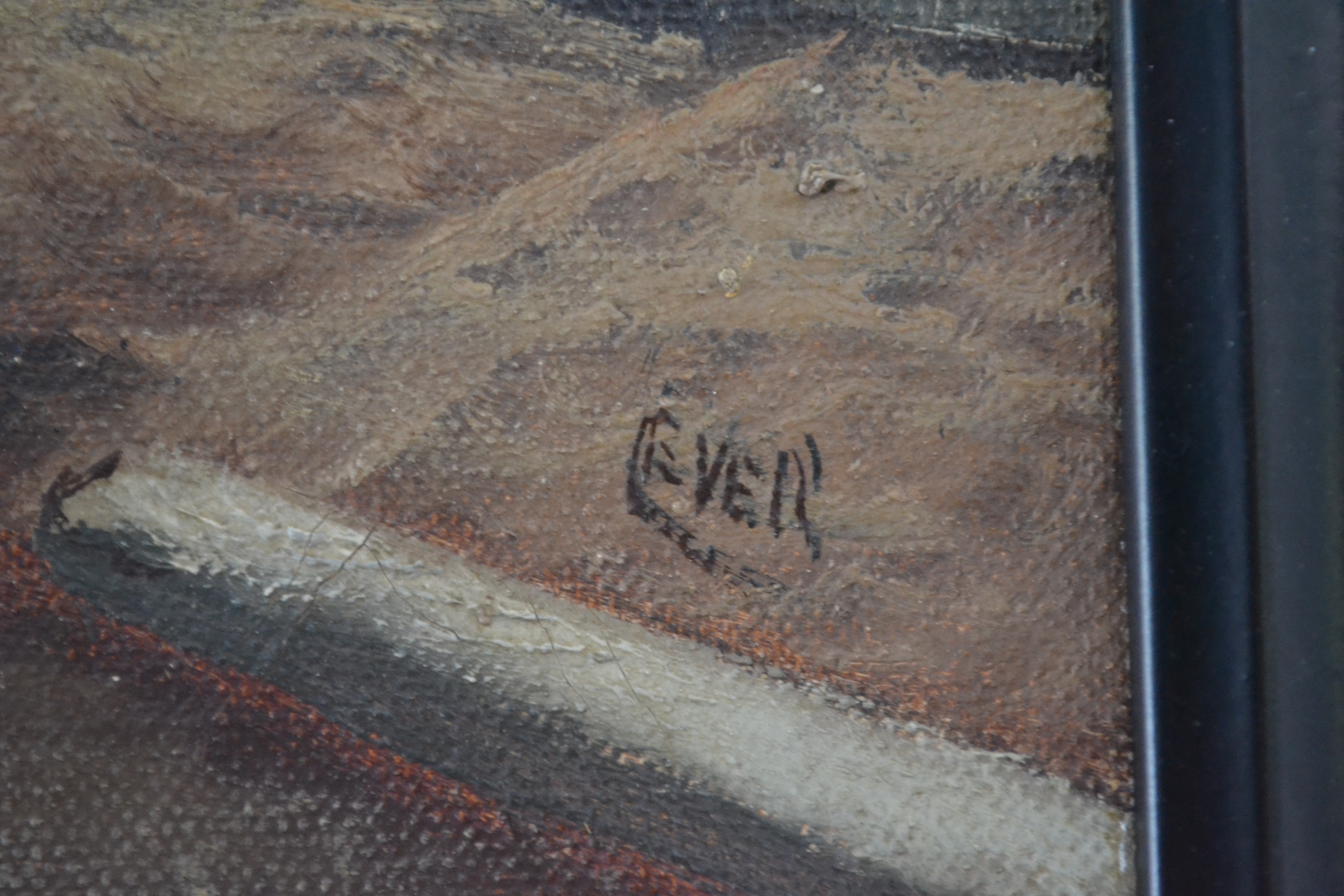 Niet of onleesbaar gesigneerd - gesigneerd - stadsgezicht - olieverf op doek kopen? Bied vanaf 1!