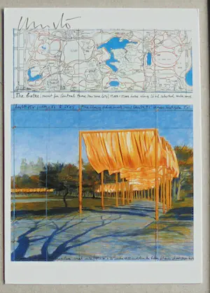 Christo - Project " The Gates " Central Park- NYC 2005- inc. stofmonster - handgesigneerd kopen? Bied vanaf 1!