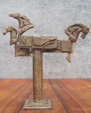 Brons (Onbekend) - Horses in the sky. kopen? Bied vanaf 50!