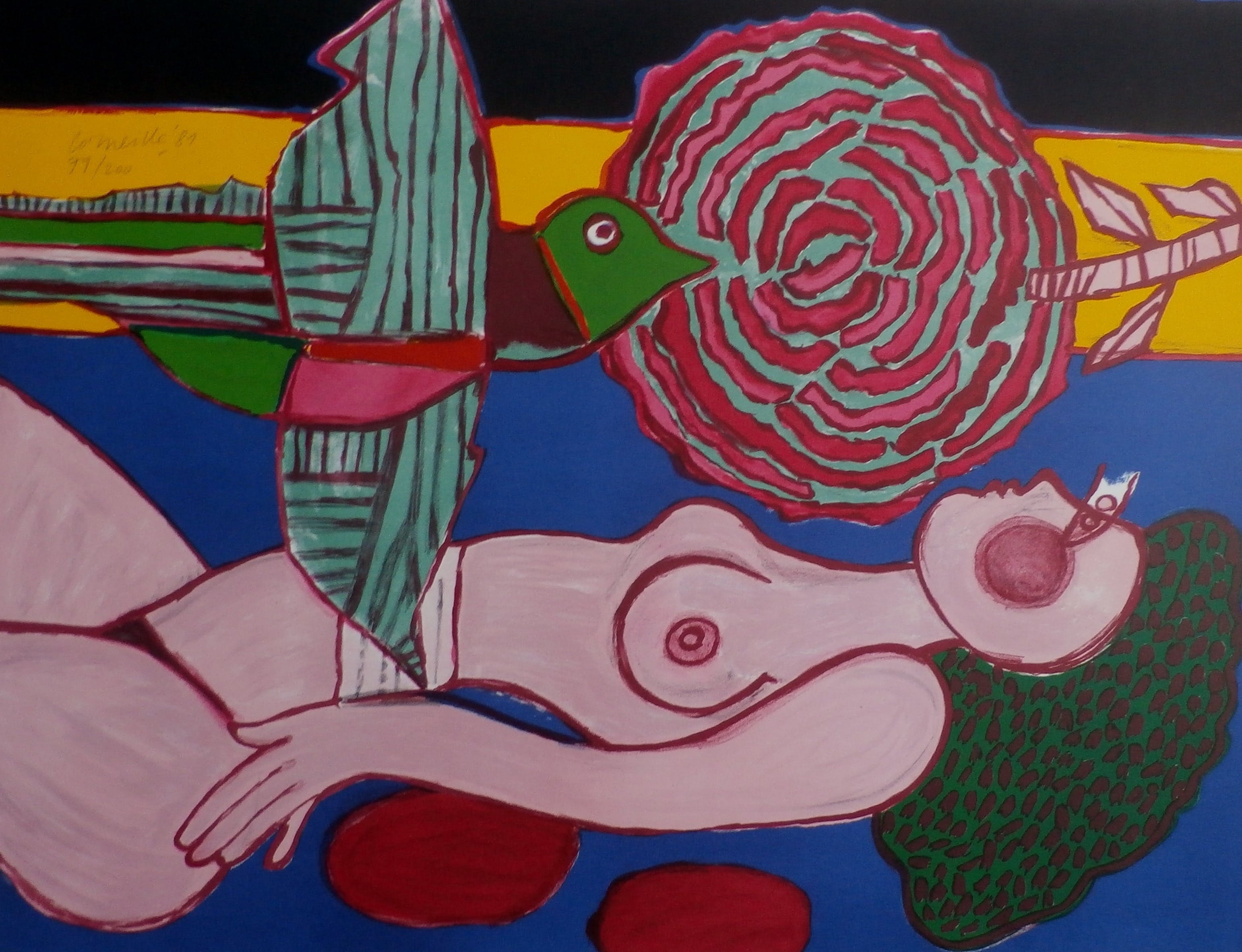 Corneille - Litho: Nu a la rose - 1981 kopen? Bied vanaf 295!