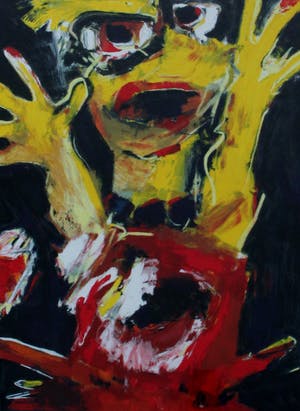 Charlotte Molenkamp - Grote ingelijste zeefdruk: "Dansend kind" kopen? Bied vanaf 95!