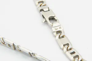 Z.G.A.N. 18 karaats Wit-gouden zg. "Valkenoog" collier - lengte 50 cm - kopen? Bied vanaf 1360!