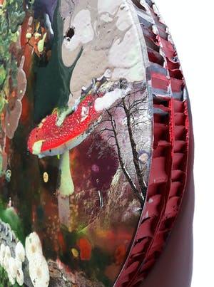 Robert Wevers - Helmholtz’ paradijs, acrylverf en inktjet op honingraat karton kopen? Bied vanaf 375!