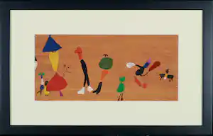Jan Roëde - Origineel werk op board, Zonder titel verkauft für € 270!