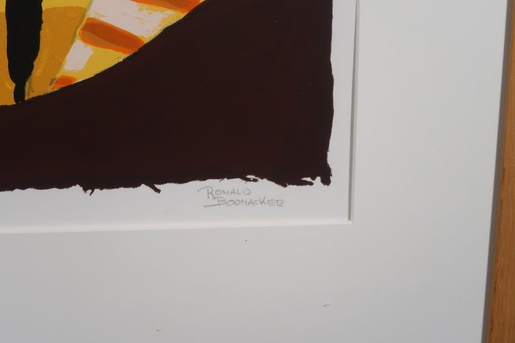 Ronald Boonacker - Ronald Boonacker: Zeefdruk, Spoleto I - Ingelijst (groot) kopen? Bied vanaf 50!