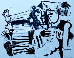 Ed Dukkers - Litho: Gefucileerden - 1966 verkocht voor € 40!