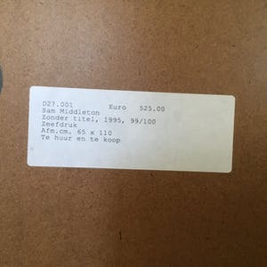 Sam Middleton - Zonder Titel kopen? Bied vanaf 70!