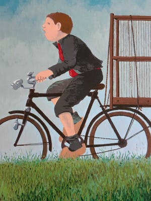 Dolf Zwerver - jongeman op fiets kopen? Bied vanaf 100!