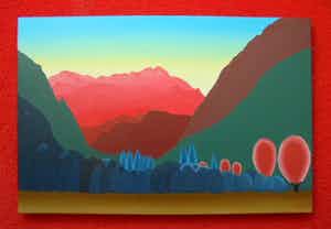 Hein van der Meij - "zonsondergang" in Oostenrijk. verkocht voor € 49!