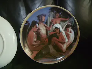 Nico Vrielink - laatste kans : 2 borden + 2 glazen met afbeeldingen van Nico kopen? Bied vanaf 1!