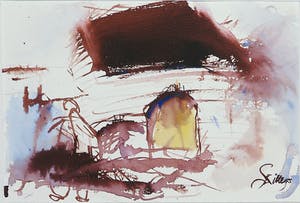 Franscz Witte - Aquarel, Zonder titel kopen? Bied vanaf 1!