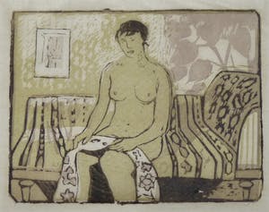 Otto B. de Kat - Zittende vrouw op sofa kopen? Bied vanaf 95!