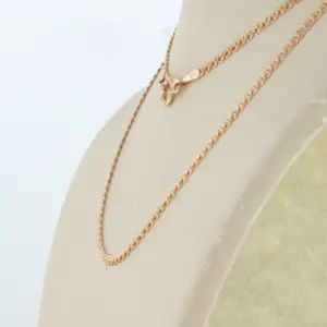 14k rosé gouden collier - 45 cm lang kopen? Bied vanaf 100!