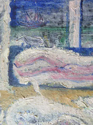 Armand Bouten - Twee naakte figuren in een interieur, uitkijkend op zee kopen? Bied vanaf 650!