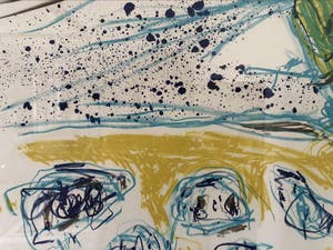 Asger Jorn - Jaune-bleu kopen? Bied vanaf 1650!