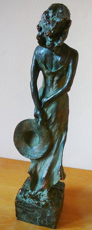 Joan Miro - Dame met hoed voor InverArt -brons verguld 1995- kopen? Bied vanaf 175!