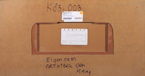 Mirjam Kuitenbrouwer - Gouache en collage op papier op paneel, Zonder titel [serie "intervallen"] kopen? Bied vanaf 1!