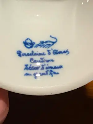 Buy Royal Limoges - Lanterne & Soustre-atelier van Henri Caudron (Porcelaine d'Artois, Arras? Bid from 30!