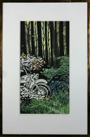 Peter Breevoort - Offset (2), Een zomerdag ... en Citroën - Ingelijst kopen? Bied vanaf 35!