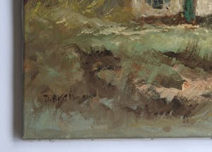 Niet of onleesbaar gesigneerd - Landschap met hoeve, koeien en zeilboten - gesigneerd kopen? Bied vanaf 1!