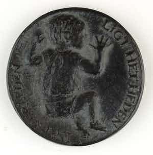 Jet Schepp - Bronzen gietpenning: Geboortepenning, 1981 verkocht voor € 55!