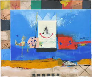 Theo Koster - Zeefdruk, Blauw kopen? Bied vanaf 35!