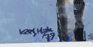 Kees Hak - Gouache op papier, Zonder titel - Ingelijst kopen? Bied vanaf 20!