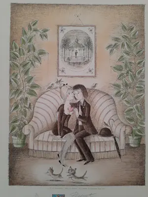 Raymond Peynet - Litho, Titel, de dichter kopen? Bied vanaf 45!