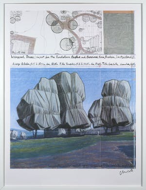 Christo - Offset, Wrapped Trees - Ingelijst kopen? Bied vanaf 1!